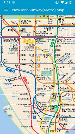 nyc subway map (newyork Metrom Screen 2