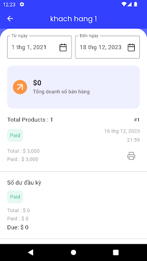 TDG POS Quản lý bán hàng Screen 3
