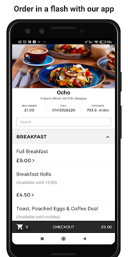 Android application Ocho screenshort