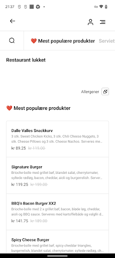 Dalle Valle Takeaway Screen 3