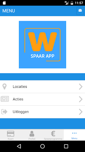 Waardepas Klantenkaart App Screen 3
