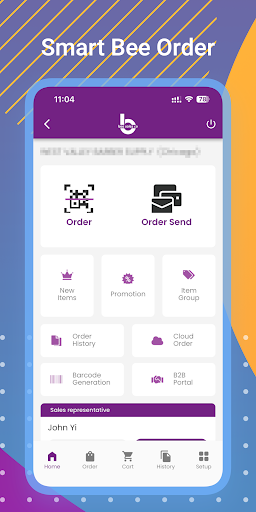 Android application SmartBeeOrder screenshort
