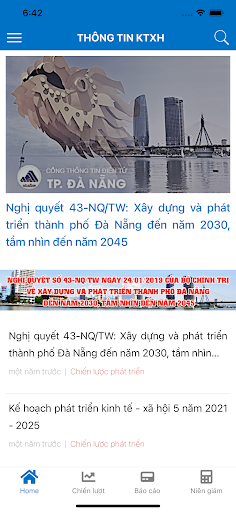 Android application KTXH Đà Nẵng screenshort