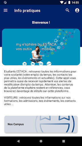 Android application My e'sphère by ESTACA screenshort