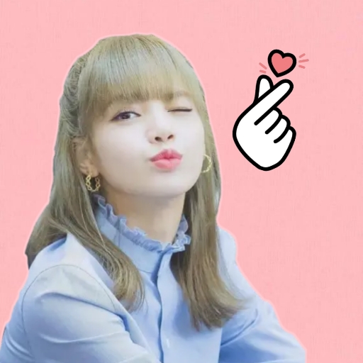 Lisa Blackpink WAStickerApps logo