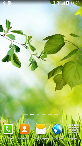 Leaves Live Wallpaper Screen 2