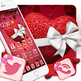red beautiful love theme icon