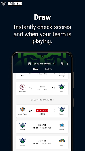 Screenshot of Canberra Raiders