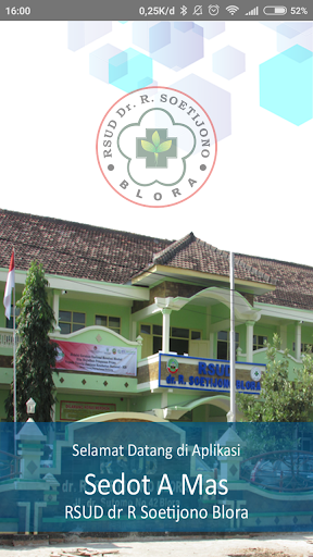 Android application Sedot A Mas RSUD dr. R. Soetij screenshort