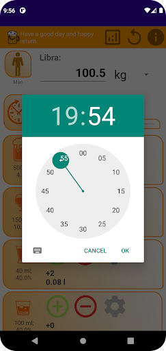 Breathalyser- virtual test Screen 3