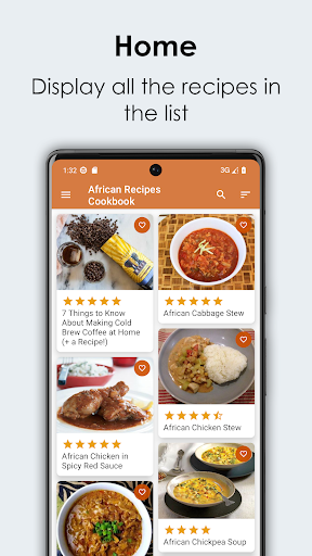 Android application African Recipes Cookbook screenshort