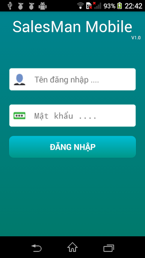 Android application SalesMan Mobile screenshort