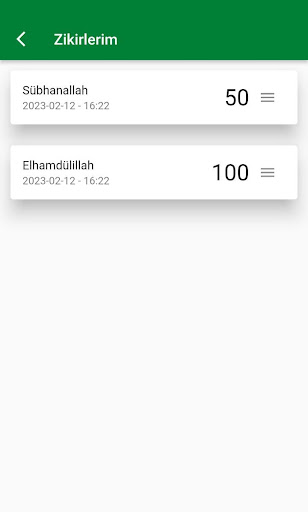 Zikirmatik Screen 3