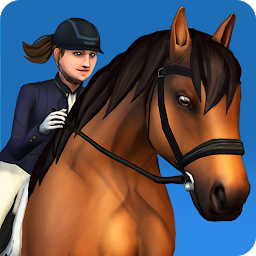 Pferde Springreiten Premium