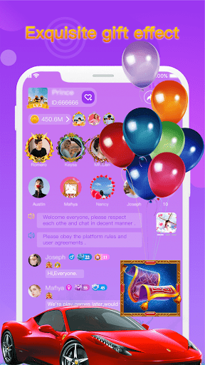 Sadiq - Group Voice Chat Room Screen 2