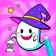 Happy Ghost - Halloween Coloring Book