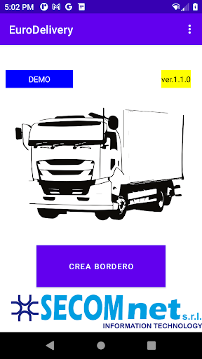 Android application Nord Est Delivery screenshort