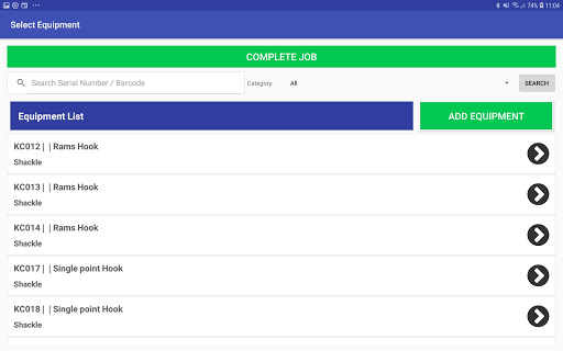 Professional Lifting Services Screen 2