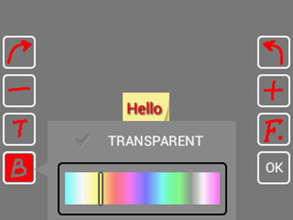 Sticker on wallpaper Screen 3