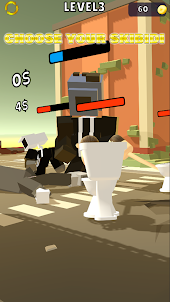 fight merge toilet battle