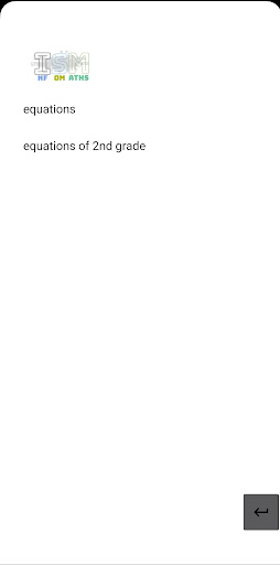 InfoSomMath Screen 2