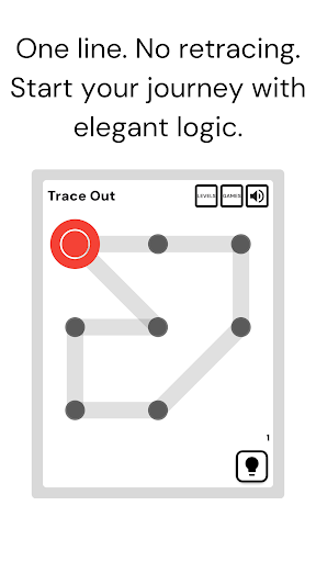Trace Out One Line Game