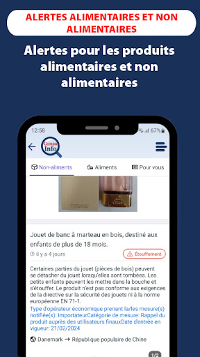 Android application ConsoInfo screenshort