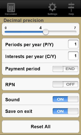 Financial Calculator Trial Screen 2