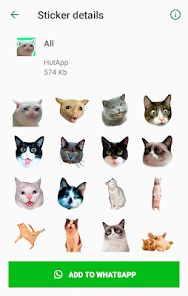 fútbol americano Infantil Secretario Stickers de Gato para WhatsApp - Aplicaciones en Google Play