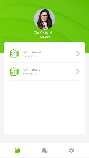 FB Simulados Screen 2