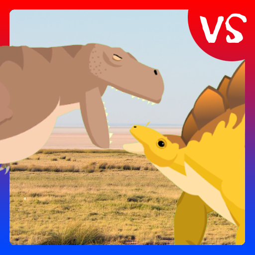 T-Rex Fights Stegosaurus logo