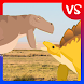 T-Rex Fights Stegosaurus
