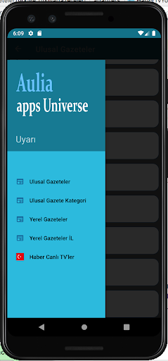 Android application Gazeteler ve Canlı TV Haber screenshort