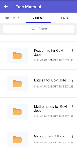 RIMARO COMPETITIVE EXAMS Screen 2
