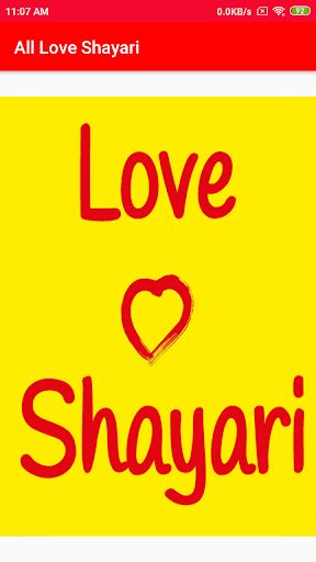 Android application Love Shayari screenshort