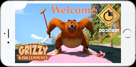 Grizzy and the Lemmings Run 3d