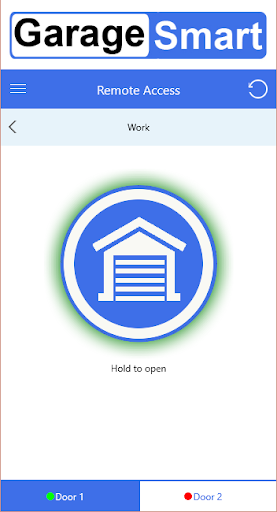 GarageSmart - Door Opener Screen 2