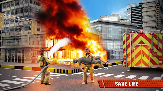 Fire Truck Driving Rescue Game apkdebit screenshots 15