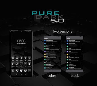[EMUI 9.1]Pure Dark 5.0 Theme Unknown