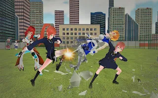 Anime High School Fighting Sim - Screenshot 3