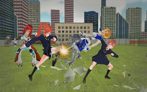 Anime High School Fighting Sim