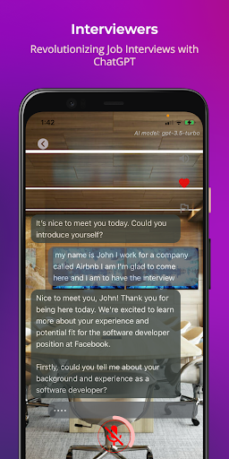 Android application Interviewers screenshort