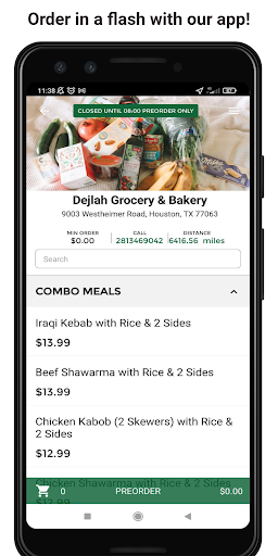 Android application Dijlah Grocery & Bakery screenshort