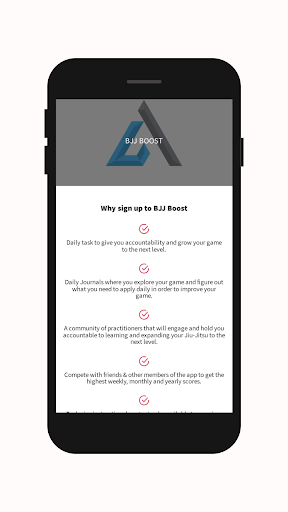 Android application BJJ Boost screenshort