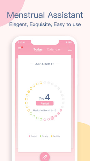 Android application Pretty Period: menstrual diary screenshort