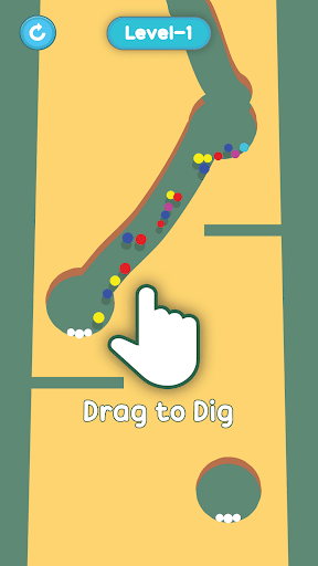 Android application Drag Balls - Pull the Pin screenshort