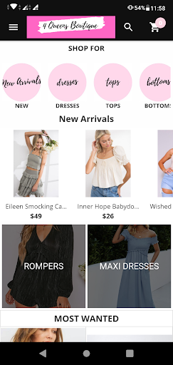 Android application 4 Queens Boutique screenshort