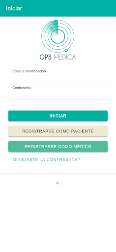 Android application GPS Médica screenshort