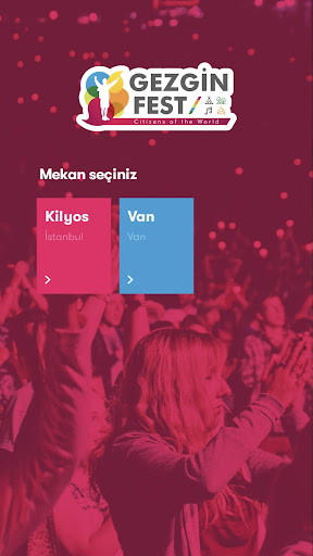 Android application GezginFest screenshort