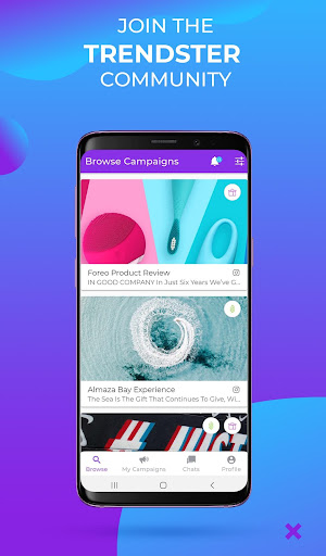 Android application Trendster - Influencer screenshort